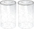 2 Pack Clear Seeded Glass Shade, Cylinder Light Fixture Replacement Globe or