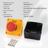 Baomain Red Sign Emergency Stop Switch, 660V Weatherproof Push Button Switch with Box