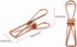 Pack of 25 Rose Gold Small Metal Clips - Multi-Purpose Clothesline Utility Clips by zoohot