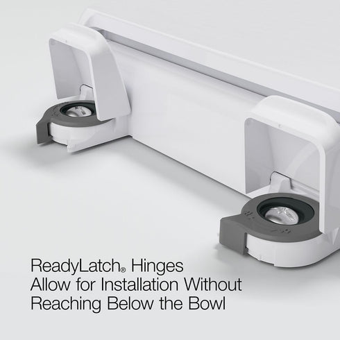 4734-RL-0 KOHLER Rutledge ReadyLatch Soft Close Elongated Toilet Seat, Quiet-Close Lid Grip-Tight Bumpers, Installation