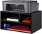 EMERIT Printer Stand Shelf with Storage Wood Desk Paper Organzier for Home/Office,Printer Riser,