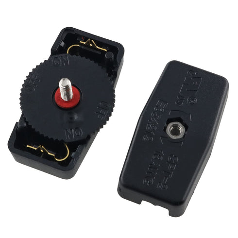 2PCS Inline Rotary Cord Switch Replacement - Gear Rotary Switch Direct Plug-in Light Wire Switch for 18/2 SPT-2 Lamp