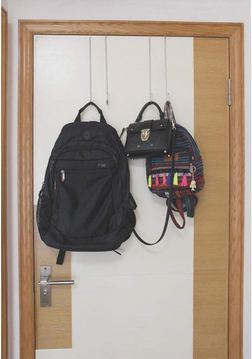 Over The Door Hook, 11.8 inch Heavy Duty Door Hanger for Home, Kitchen, Office