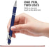 Ballpoint Pens with Stylus Tip, Soft Touch Click Stylus, 2 in 1 Retractable Metal Pens, Black Ink, 4 Colors (12 Count)