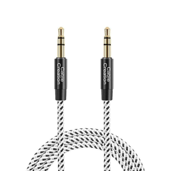 CableCreation 3.5mm Aux Cable 0.45meter(18inches), Short Male to Male 1/8 Audio Auxiliary