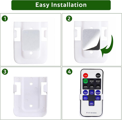AIBOO Dimmer 12V Dimmable 3528 5050 Updated Mini Remote Control for Single Color LED Strip Lights, RF for DC LED