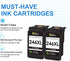 CL-246XL Color Ink Cartridge Remanufactured for Canon PIXMA, 246XL 246, for MX490, MX492, TS3100, TS3122 (2 Tri-Color)