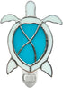 CHEZBABY Stained Glass Night Light Plug into Wall Accent Nightlight Lamp Decorative
