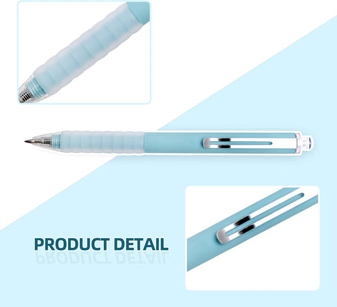 Medium Point 1mm Black Ink Work Pen, Super Soft Grip, Retractable Office Pens for Men Women (Black, 12)