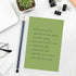 Trendy Spring Sage Sticky Note Pads, 4" x 6", Recycled, Set of Six Pads, 50 Sheets Each, Made in The USA