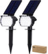 Generic 23 LED Solar Spot Lights Outdoor Waterproof, 2 Pack Solar Lights UP