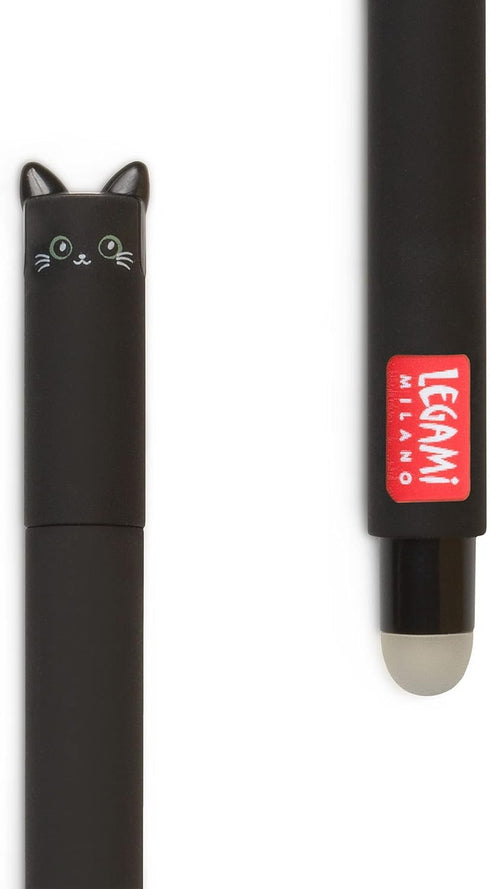 LEGAMI Erasable Gel Pen, 0.7 mm Tip Diameter, Thermosensitive Ink, 15 cm Length, Black Ink for Writing