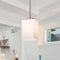 Edvivi Brushed Nickel Pendant Light, 4 in. 1-Light Mini Hanging Light Fixture