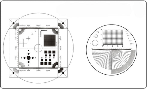 Soft Ruler Microscope Micrometer Calibration Slide, High Precision Film Point Gauge for Measurement