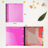 WOT I Telescoping Project Organizer 2PCS, Refillable 3 Ring Binder Pocket Folder with Custom Cover, Pink