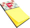 Carolines Treasures Saanen Goat Love Sticky Note Holder Red Large Multicolor
