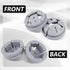 150pcs 3/8 Inch Non-Metallic Button Push-in Cable Connectors for 1/2 Inch Knockouts