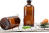 2pcs 16oz Amber Glass Boston Round Bottles with Air Tight Seal, Perfect for Storing Condiments and Homemade Oils
