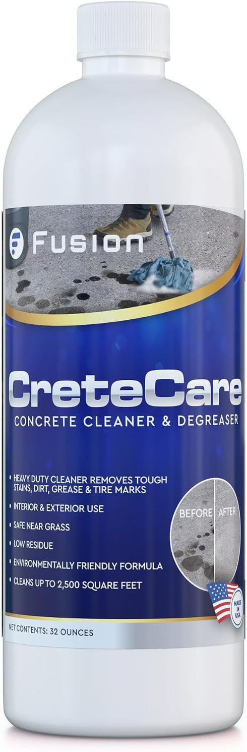 Fusion CreteCare: The Ultimate Concrete Cleaner and Driveway Oil Stain Remover for