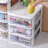 Desktop Drawer Organizer for Office Supplies - Plastic Storage Container with 5 Drawers for Stationery, Art Craft