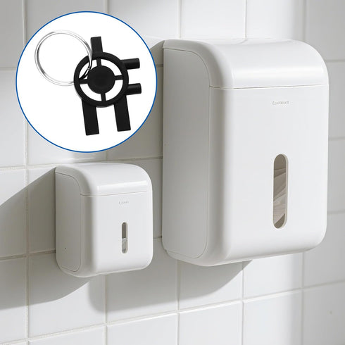 Fampery 5pcs 3-in-1 Commercial Dispenser Key Replacement for Cintas Sanis, Toilet Paper Towel Holder Key Soap