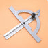 Protractor Angle Finder, 0-180 Degrees Carbon Steel Angle Ruler for Measuring & Gauging Tool in Woodworking
