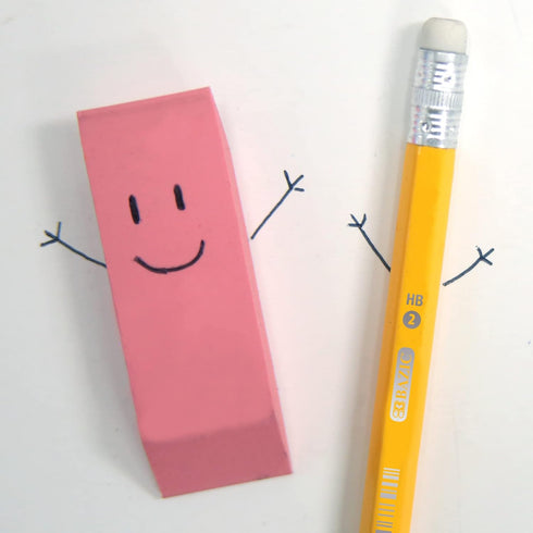 BAZIC #2 HB Pencils, Latex Free Eraser, Premium Wood Yellow Unsharpened Pencils for School and Office (12/Pack, 2-Packs)
