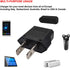 US Plug Adapter, Small European to US Plug Adapter, Black, EU to US Travel Power Plug Adapter (2-Pack)