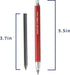 Pacific Arc Premium Red Technical Stainless Steel 5.6mm Clutch Lead Holder