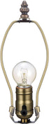 8 Inch 3 Canomo Table Lamp Kit Lamp Rewiring Kit with Harp, Lamp Pipe, Way Socket and All Parts Needed and Instructions