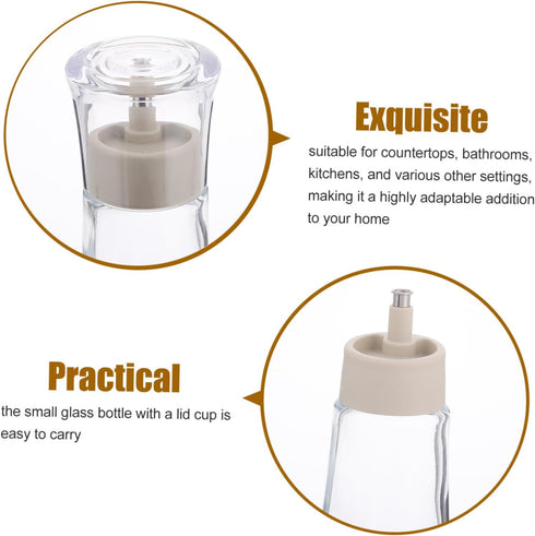 2pcs Countertop MAGICLULU Mouth Wash Dispenser Bottle for Mouthwash Pump Dispenser Cup Bathroom Handwash Boys and Girls