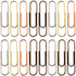 Rurili 50 Pieces Metal Paper Clips, 50 mm, Bronze for Office, School, and Personal Use