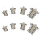8PCS Drill Center for Dowel and Tenon, Chrome Plated Steel Woodworking Doweling Centering Transfer Plugs