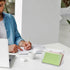 5 8 inch BTSKY Clear Acrylic x Index Card Box with Sign Lid - Index Card Holder Notecard Box Recipe Card Box Plastic