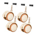 Holibanna 4Pcs Stem Casters with Brake, Swivel Silent Nylon Wheels for Nursery
