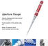 16.5mm Aperture Tapered Hole Ruler Stainless Steel Inner Hole Diameter Measuring Tool