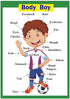 SANTSUN Educational Preschool Posters, Educational Wall Charts, Classroom Organization for Kindergarten, 42x60cm