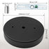 Kyuionty 5 Inch/ 13CM Light Ceiling Canopy Kit, Black Single Hole Chandelier Ceiling Cover Plate for Pendant Lights