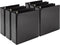 Samsill Economy 2 Inch Mini 3 Ring Binder, Made in The USA, 9.1" x 7.5" Round Ring Binder, Non-Stick Cover, Black, 6