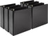Samsill Economy 2 Inch Mini 3 Ring Binder, Made in The USA, 9.1" x 7.5" Round Ring Binder, Non-Stick Cover, Black, 6