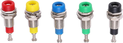 2mm FTVOGUE Banana Socket, Gold Plated Copper ABS Binding Post Panel Mount Jack with for Electronic Equipment