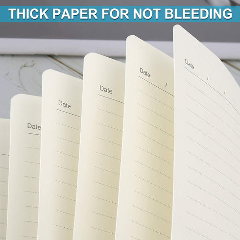 Notebooks College Ruled, Kraft Journals for Writing, Soft Cover for Women Men, 5.5" x 8.1"