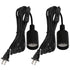 Zevnico 2 Pack Pendant Light Cord Socket, 15ft E26 Hanging Lamp Socket with