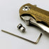 edcfans 3 Pack Thumb Stud Replacement for Buck 110 Knife with Hex Wrench (Black+Sliver+Brass) by edcfans