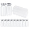 10ml Glass Vials for Injection, with Self Healing Injection Port, Transparent Sealed, Empty Vials for Injection (50,