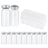 10ml Glass Vials for Injection, with Self Healing Injection Port, Transparent Sealed, Empty Vials for Injection (50,