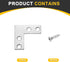 4Pcs 1.57"x1.57" (40x40mm, uxcell L-Shaped Brackets Corner Brace, Corner Bracket Shelf Bracket Right Angle Brackets