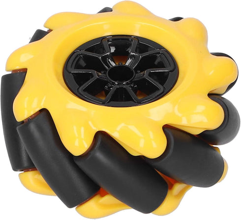 60mm Parts((2 Yellow High Hideness Mecanum Wheel -Directional Wheel TT Motor Hubs/Connector for Robot Car Kit DIY STEM