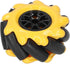 60mm Parts((2 Yellow High Hideness Mecanum Wheel -Directional Wheel TT Motor Hubs/Connector for Robot Car Kit DIY STEM