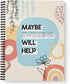 Softcover Swearing Helps Snarky Spiral Notebook, 8.5" x 11", 120 College Ruled Pages, Durable Gloss Laminated Cover